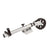 XLT 1500 lbs. Swing Away Bolt-On Jack with 12&quot; Travel & 8&quot; Poly Wheel - Sharkskin Finish
