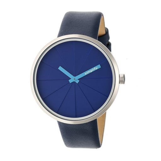 Simplify 4005 The 4000 Unisex Wrist Navy Leather Watch