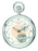 Brass Open Face Mechanical Pocket Watch