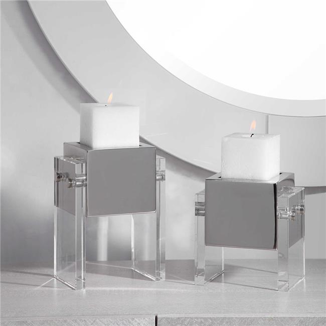 Uttermost 17742 Sutton Square Candleholders - Set of 2