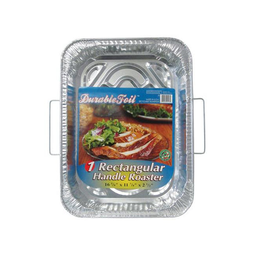 Home Plus 6392021 11.87 x 16.62 in. Durable Foil Roaster Pan with Handles - Silver- pack of 12