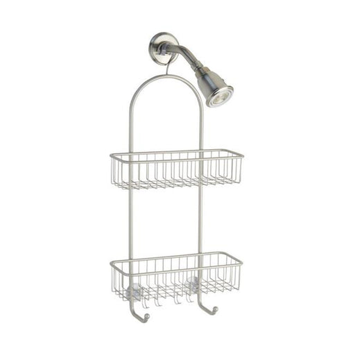 Interdesign 6407803 26 x 5.5 x 12 in. Classico 2 Shower Caddy  Silver