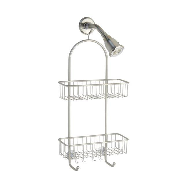 Interdesign 6407803 26 x 5.5 x 12 in. Classico 2 Shower Caddy  Silver