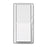 1.5A 120 Single Rocker Slide Fan & Light Switch&#44; White