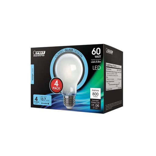 FEIT Electric 3895059 9 watt A19 LED Bulb - 800 Lumens Daylight 60 watt Equivalence A-Line&#44; Pack of 6