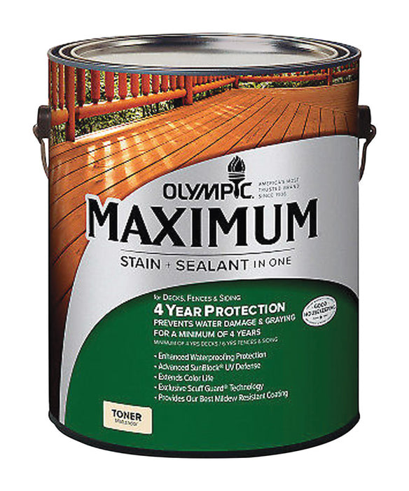 Olympic 1393362 1 gal Maximum Semi-Transparent Redwood Stain & Sealer - Pack of 4