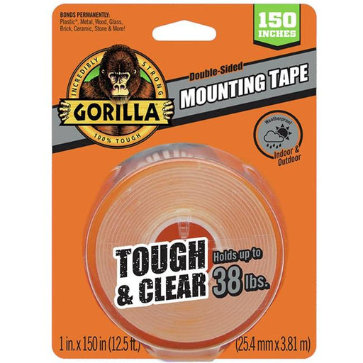 Gorilla 9023686 1 x 150 in. Mounting Tape&#44; Clear - Pack of 6