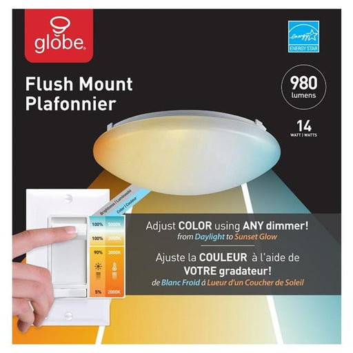 Globe Electric 3002227 4 in. Metal LED Recessed Lighting Kit&#44; Gloss White - 6.5 watt - Case of 3