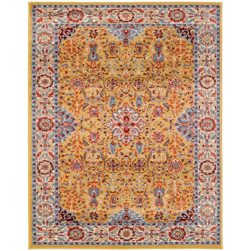 Amer Rug SNA77999 7 ft. 9 in. x 9 ft. 9 in. Sanya 7 Power-Loomed Area Rug - Gold