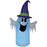 Gemmy G08 74208X Clear Ombre Projection Kaleidoscope Ghost with Witch Hat - Multicolor