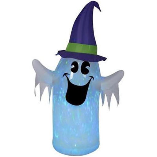 Gemmy G08 74208X Clear Ombre Projection Kaleidoscope Ghost with Witch Hat - Multicolor