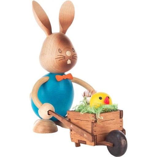 Alexander Taron 224-648-8 Dregeno Easter Figure - Rabbit with Wheelbarrow