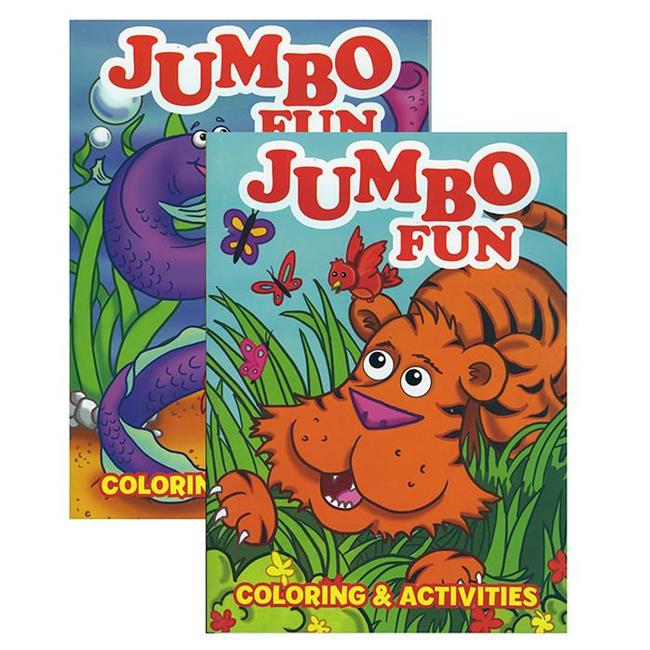Bazic Products 12108 Jumbo Fun Coloring &amp; Activity Book - Pack of 48