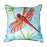 Betsy Drake ZP773 22 x 22 in. Red Dragonfly Extra Large Pillow