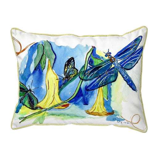 Betsy Drake ZP813 20 x 24 in. Yellow Bells & Dragonfly Indoor & Outdoor Extra Large Pillow