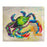 Betsy Drake BK267 Teal Crab Fleece Throw