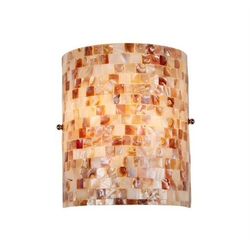 Chloe CH3CD28CC08-WS1 8.3 in. Lighting Mosaic Shelley 1 Light Wall Sconce - Black