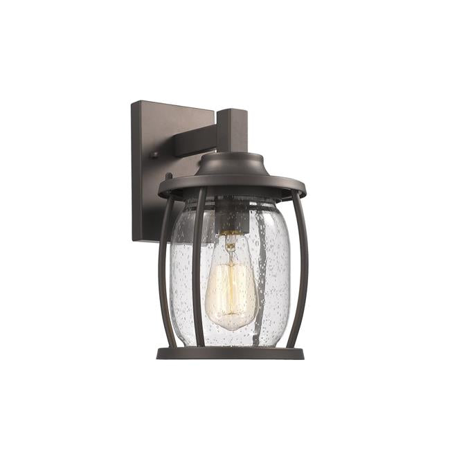 Chloe Lighting CH2S073RB12-OD1 Jackson Transitional 1 Light Rubbed Bronze Outdoor Wall Sconce - 12 in.