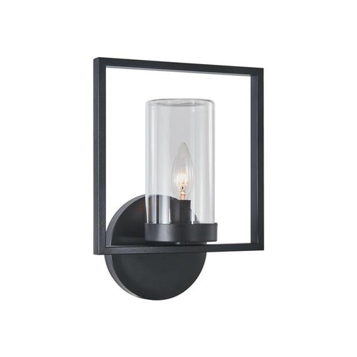 Chloe Lighting CH2S076BK13-OD1 Daniel Transitional 1 Light Textured Black Outdoor & Indoor Wall Sconce - 13 in.