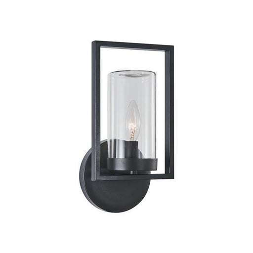Chloe Lighting CH2S077BK13-OD1 Matthew Transitional 1 Light Textured Black Outdoor & Indoor Wall Sconce - 13 in.