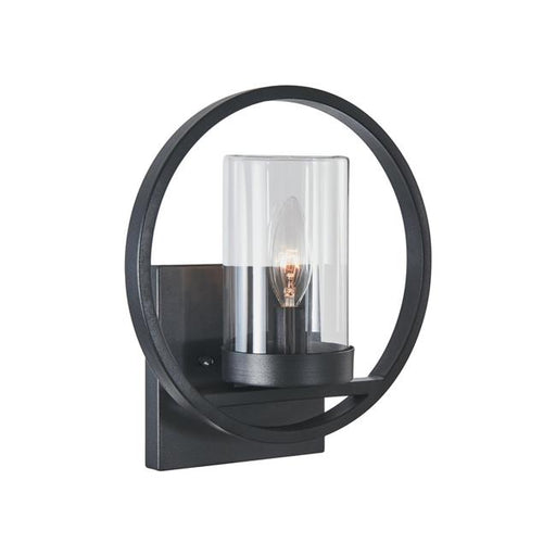 Chloe Lighting CH2S078BK11-OD1 Joseph Transitional 1 Light Textured Black Outdoor & Indoor Wall Sconce - 11 in.
