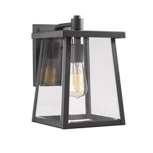 Chloe Lighting CH2S079BK12-OD1 Gabriel Transitional 1 Light Textured Black Outdoor Wall Sconce - 12 in.