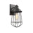 Chloe Lighting CH2D081BK12-OD1 Lucas Industrial-Style 1 Light Textured Black Outdoor & Indoor Wall Sconce - 12 in.