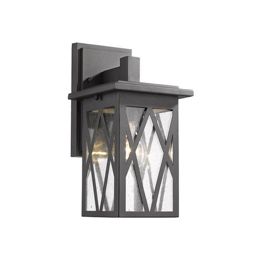 Chloe Lighting CH2S080BK12-OD1 Anthony Transitional 1 Light Textured Black Outdoor Wall Sconce - 12 in.