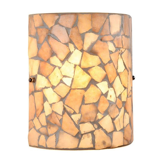 Chloe Lighting CH3C003AM08-WS1 Kai Mosaic 1 Light Indoor Wall Sconce - 8 in.