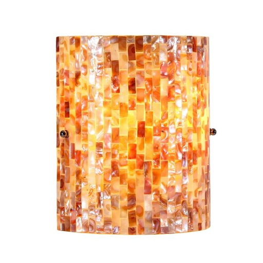 Chloe CH3CT28CC08-WS1 8.5 in. Lighting Shelley Mosaic 1 Light Wall Sconce - Black