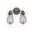 Chloe CH57044RB12-WS2 12 in. Lighting Ironclad Industrial-Style 2 Light Rubbed Bronze Wall Sconce - Oil Rubbed Bronze