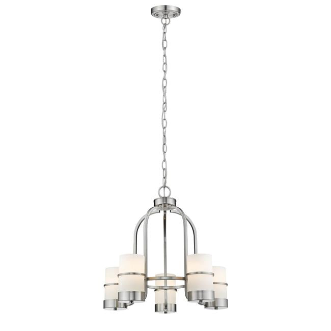 Chloe Lighting CH2R001BN22-UC5 Penelope Contemporary 5 Light Brushed Nickel Mini Chandelier - 22 in.