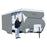 PolyPro 3 Deluxe Cover 5th Wheel Trailers&#44; Grey & White - Fits 33 - 35 ft.
