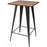 TREXM PP036997DAA Pub Bar Table No Chairs&#44; Antique Black