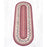 Capitol Importing 88-26-390C 2 x 6 ft. Jute Oval Cranberries Patch