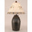 Coast Lamp Manufacturer 12-R27A Distressed Black Ginger Jar with Pine Cone Shade - 28.5 in.