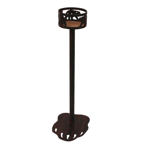 Coast Lamp Manufacturer 17-RA44B Iron Bear Band Drink Holder with Bear Paw Base