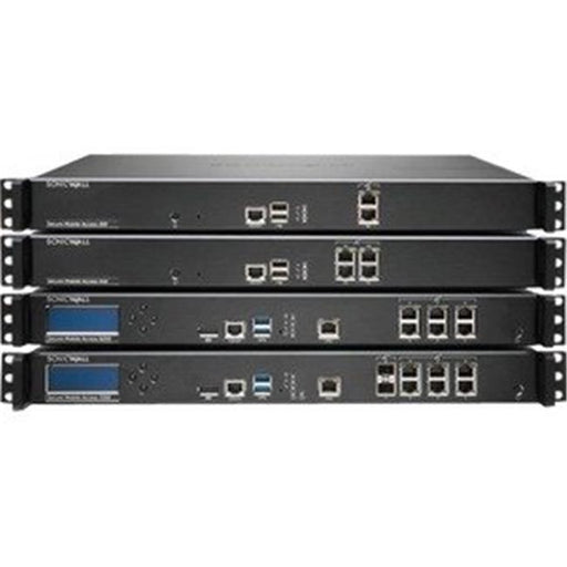SonicWall 02-SSC-2801 Dell SMA 210 Network Security & Firewall Appliance 4 x RJ-45 - 1U Rack-Mountable - 25 User License