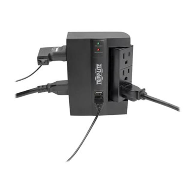 Tripp Lite SWIVEL6USB 6 Outlet 2 USB Ports Surge Protector Power Strip with 3 Rotatable Outlets
