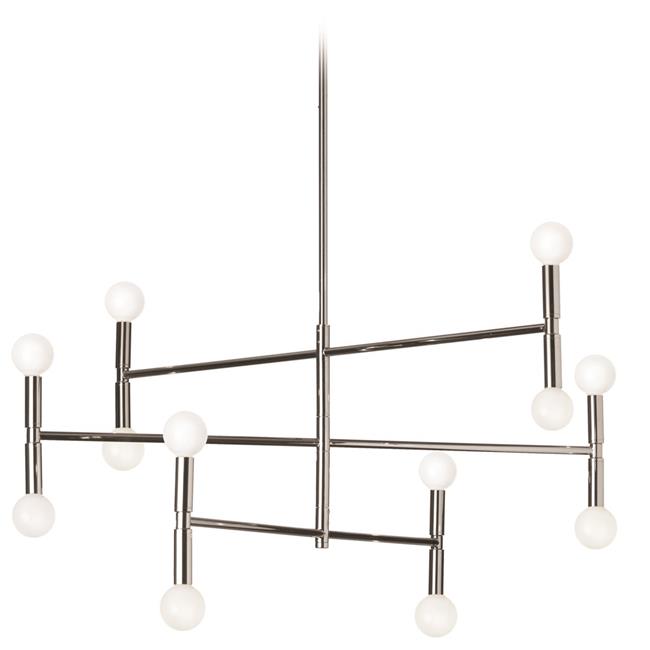 Dainolite AVA-3012C-PC 12 Light Chandelier&#44; Polished Chrome - 13 x 31 x 4.5 in.