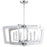 Dainolite SWR-266C-PC 6 Light Chandelier&#44; Polished Chrome - 13.5 x 26.5 x 26.5 in.
