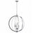 Dainolite KAR-246C-PC 6 Light 24 in. Chandelier with Crystal Studded Banding&#44; Polished Chrome