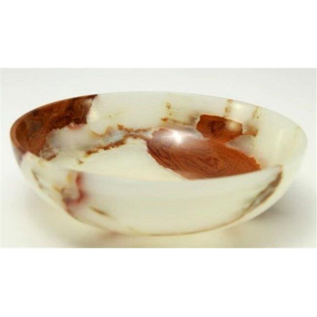 Marble Crafter BW17-LG 10 in. Laurus Bowl&#44; Light Green Onyx