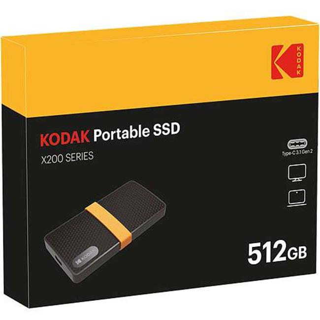 Kodak EKSSD512GX200K SSD X200 Type-C 512GB Solid State Drive