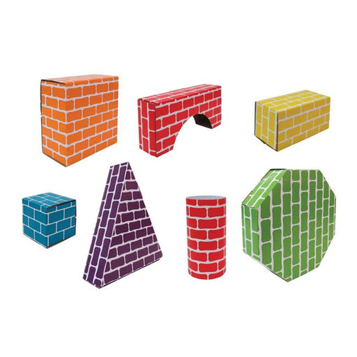 Edushape 709045 Corrugated Shapes&#44; Multi Color - 45 Piece