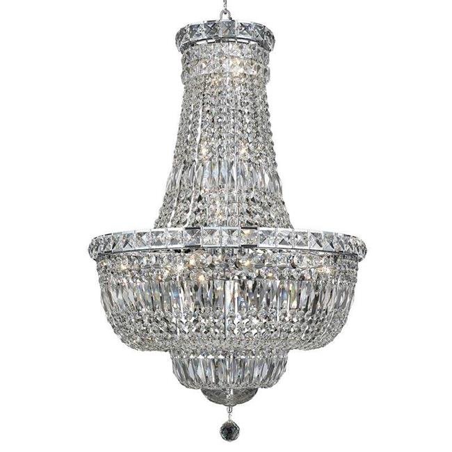 Elegant Lighting V2528D22C-EC 31 x 22 in. Tranquil 22 Light Chrome Chandelier