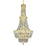 Elegant Lighting V2528G28G-SS 56 x 28 in. Tranquil 34 Light Gold Chandelier