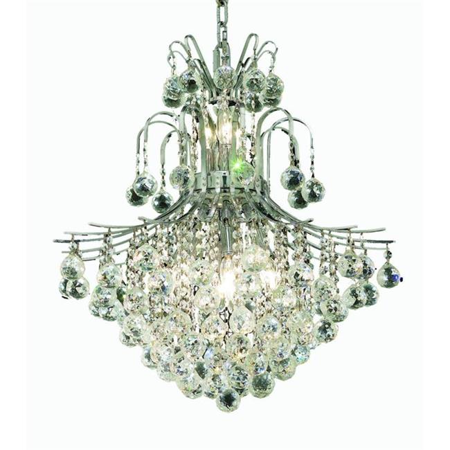Elegant Lighting V8002D22C-EC 26 x 22 in. Touareg 11 Light Chrome Chandelier