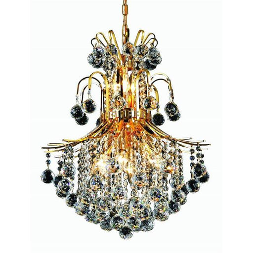 Elegant Lighting V8002D22G-EC 26 x 22 in. Touareg 11 Light Gold Chandelier