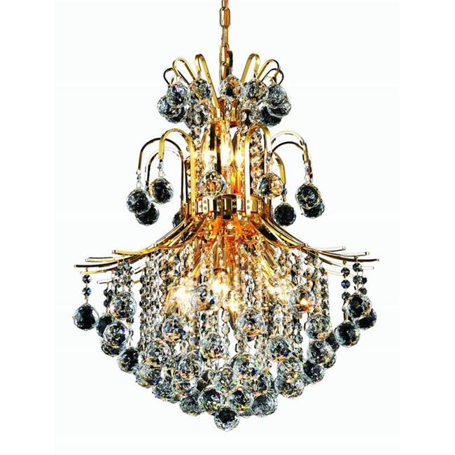 Elegant Lighting V8002D22G-EC 26 x 22 in. Touareg 11 Light Gold Chandelier